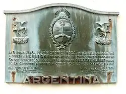Plaque commémorative (1948).