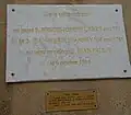Plaque de la maison natale du curé d'Ars