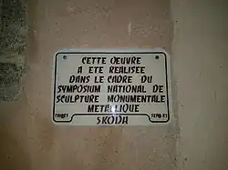 Plaquette des sphères de Skoda en janvier 2019.