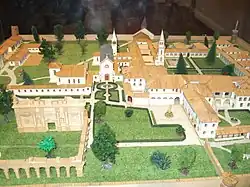 Maquette de la chartreuse exposée au musée d'art religieux.