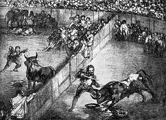 Goya : L'Arène divisée.