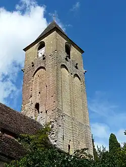 Le clocher de l'église Saint-Martin.