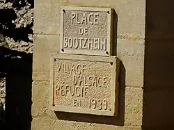 Plaque commémorative.