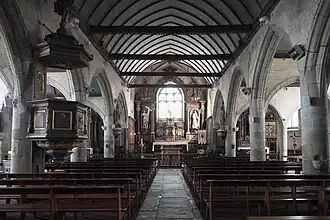 L'intérieur de l'église.