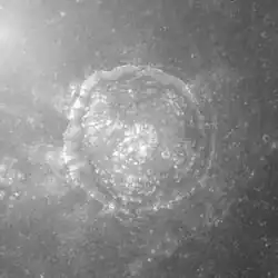 Image d'Apollo 15 à une altitude élevée du Soleil de 71°.