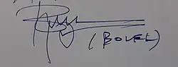 signature de Bolek Polívka