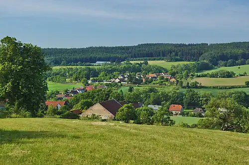 Vue générale de Jesenec.