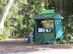 L'un des nombreux point d'information du jardin