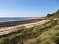 Pointe du Blair : côte ouest, plage.