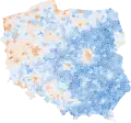 Résultats par commune à la Diète