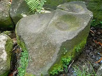 Cuvettes de polissage de la rivière du Petit Carbet.