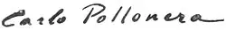 signature de Carlo Pollonera