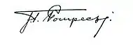 signature de Josef Felix Pompeckj