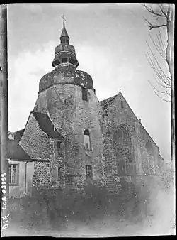 L'église Notre-Dame-des-Carmes à Pont-l'Abbé, mars 1893.