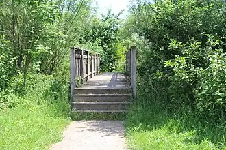 Passerelle aux bords de Veyle.