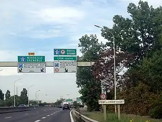Arrivée sur le pont de Croix-Luizet.