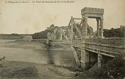 Vue générale du pont noir ferroviaire. (années 1910)