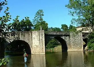 Pont Rompu vu de l'amont.
