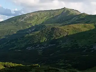Vue du Pip Ivan ; les ruines de l'Éléphant Blanc sont visibles en haut à droite.