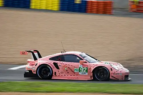 La Porsche 911 RSR "Cochon Rose" en 2018