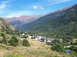 Porté-Puymorens et la serra de Coll Roig.