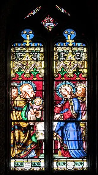 Vitrail de Joseph Villiet : la Présentation au Temple