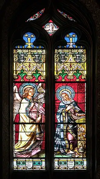 Vitrail de Joseph Villiet : l'Annonciation