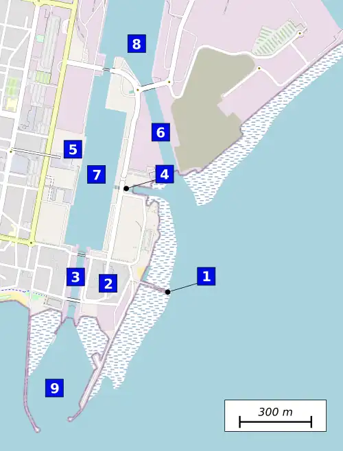 Plan du port de Saint-Nazaire.