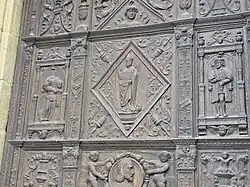 Sainte Valérie et saint Martial, vantail oriental.