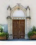 Portail de l'église Saint-Arey.