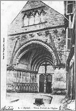 Portail des bourgeois XIXe&nbsp;siècle avant restauration.