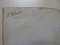 Signature de Pierre-Barthélémy Portal d'Albarèdes