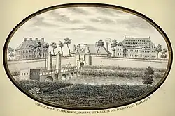 Porte St-André extra muros vers 1860