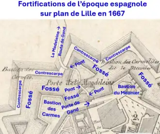 Porte de Gand en 1667