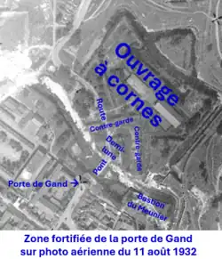 Ancienne zone fortifiée  en 1932