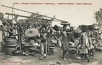 « Sur le marché »(Fortier 1908).