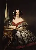 Portrait de Sarah Anne Elisabeth du Bellet, née Moncure (château de Blérancourt)