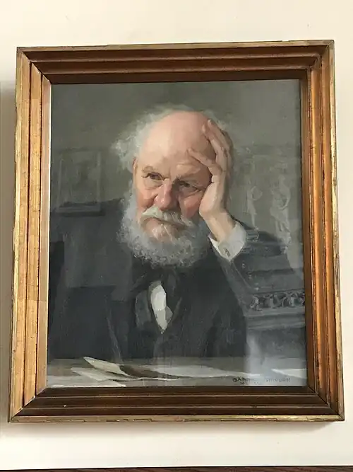 Portrait de Gustave Cantelon, Gabriel Girodon, huile sur toile, 1930, Hôtel de Ville de Saint-Quentin, Aisne