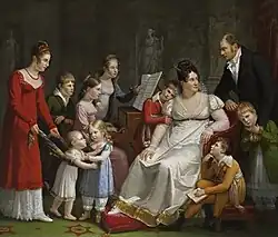 Portrait de la famille Mosselman.