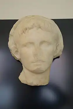 Portrait d'Auguste à la tête voilée.