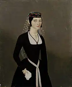 Portrait de Natali Teumian, Hakob Hovnatanian, 1830-1840, Galerie nationale d'Arménie.
