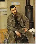 Richard Bergh, Portrait du peintre Nils Kreuger, 1883, huile sur toile, 120,5&nbsp;x 102,5&nbsp;cm.