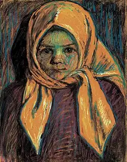 Sárgakendős kislány (« Petite fille au foulard jaune », 1917)