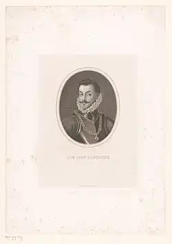 Portrait gravé de Don Juan d'Autriche.