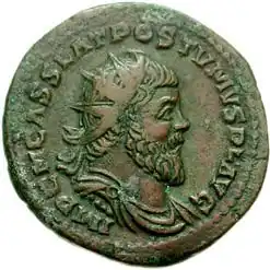 Double sesterce de Postume, vers 261