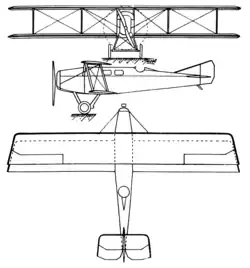 Description de l'image Potez IX 3-view Les Ailes December 29,1921.png.