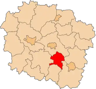 Localisation de Powiat d'Aleksandrów