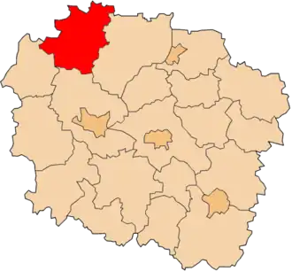 Localisation de Powiat de Tuchola