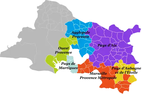 Carte des anciens EPCI
