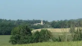 Le village vu depuis l'est.